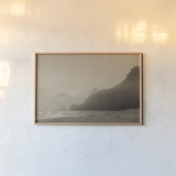 Pacific Ocean Lost by Nathan Larson. shown as a paper print in a natural frame. Available as a archival giclee rolled canvas, fine art paper, or poster print. SKU 92599i.