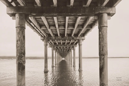 Pacific Pier by Nathan Larson. SKU 86918i. Archival Giclee Fine art print for wall decor.