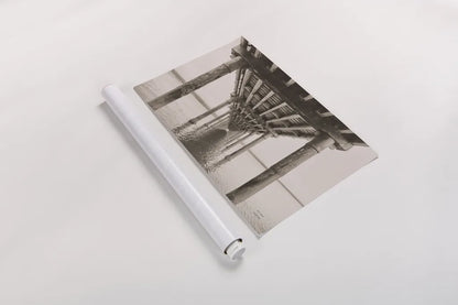 Pacific Pier by Nathan Larson. shown as a rolled paper print. Available as archival giclee rolled canvas, fine art paper, or poster print. SKU 86918i.