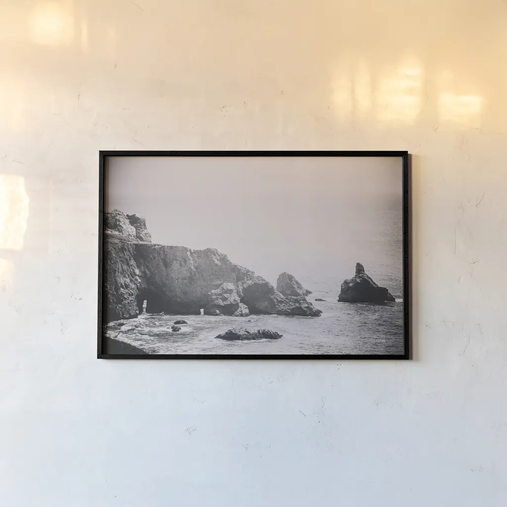 Passing Through Cove by Nathan Larson. shown as a paper print in a black flame. Available as a archival giclee rolled canvas, fine art paper, or poster print. SKU 88485i.