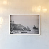 Passing Through Cove by Nathan Larson. shown as a paper print in a white frame. Available as a archival giclee rolled canvas, fine art paper, or poster print. SKU 88485i.