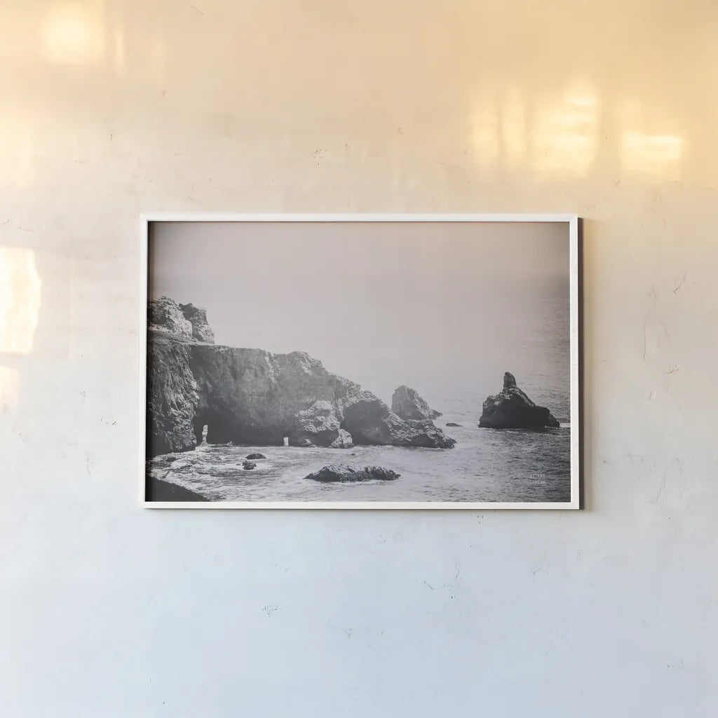 Passing Through Cove by Nathan Larson. shown as a paper print in a white frame. Available as a archival giclee rolled canvas, fine art paper, or poster print. SKU 88485i.
