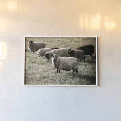 Pastures by Nathan Larson. shown as a paper print in a white frame. Available as a archival giclee rolled canvas, fine art paper, or poster print. SKU 83983i.