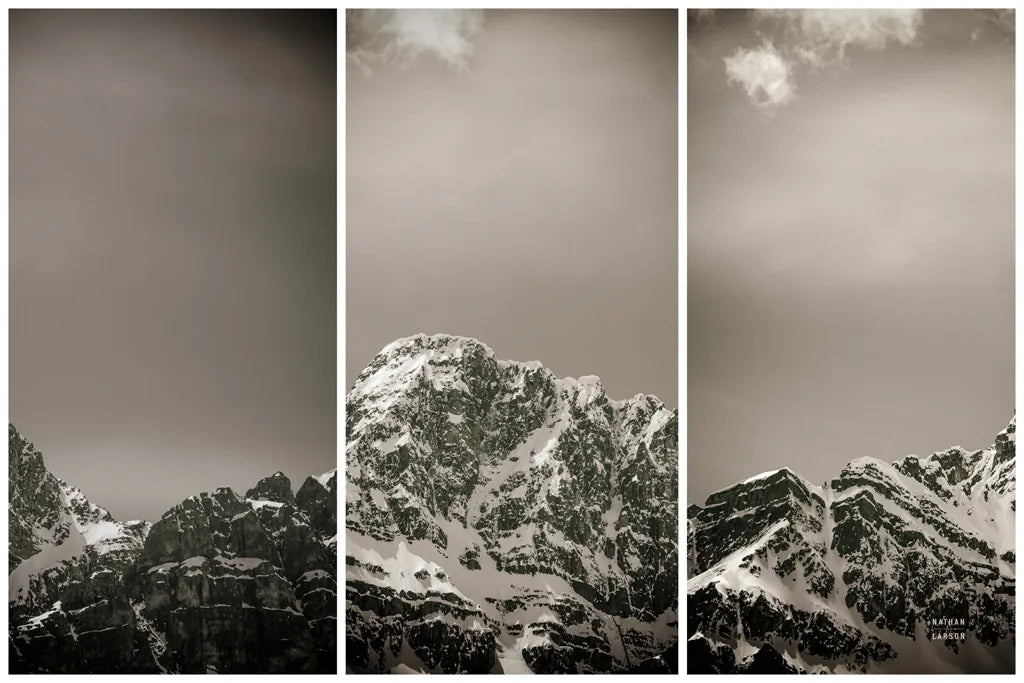 Peak Panel by Nathan Larson. SKU 82414i. Archival Giclee Fine art print for wall decor.