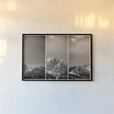 Peak Panel by Nathan Larson. shown as a paper print in a black flame. Available as a archival giclee rolled canvas, fine art paper, or poster print. SKU 82414i.
