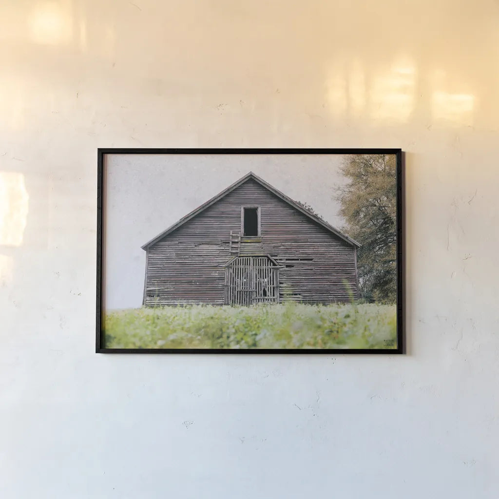 Peanut Farm by Nathan Larson. shown as a paper print in a black flame. Available as a archival giclee rolled canvas, fine art paper, or poster print. SKU 98024i.