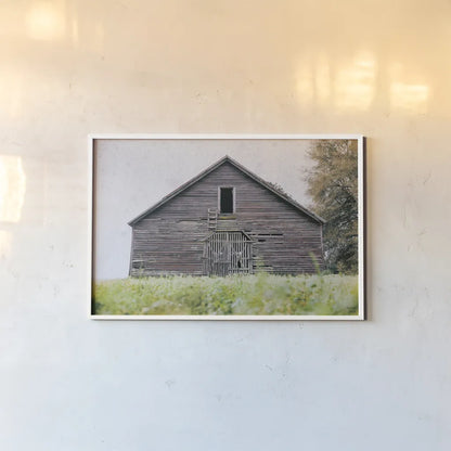 Peanut Farm by Nathan Larson. shown as a paper print in a white frame. Available as a archival giclee rolled canvas, fine art paper, or poster print. SKU 98024i.