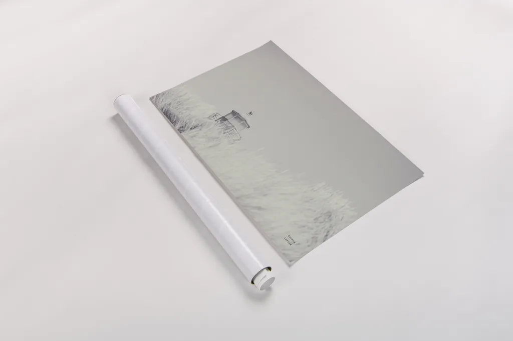 Peering Over BW by Nathan Larson. shown as a rolled paper print. Available as archival giclee rolled canvas, fine art paper, or poster print. SKU 87192i.