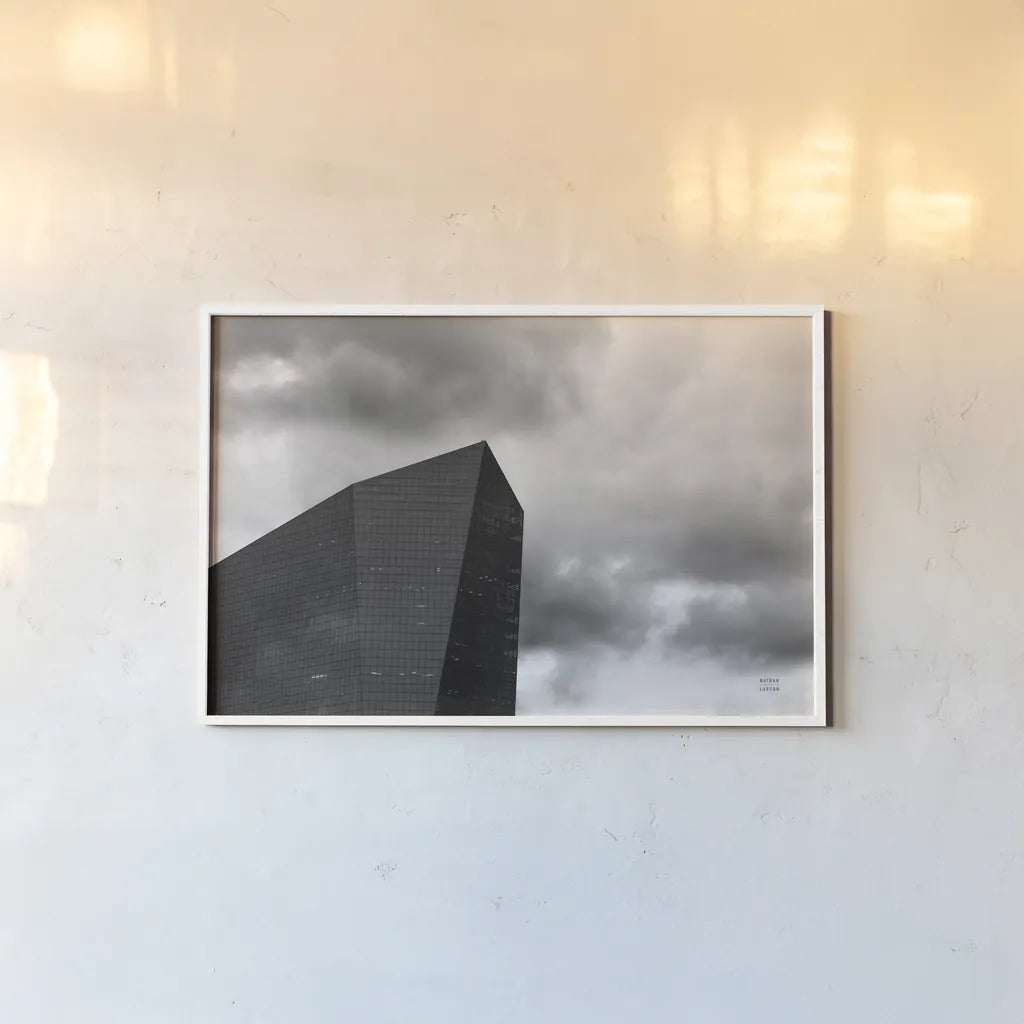 Philly III by Nathan Larson. shown as a paper print in a white frame. Available as a archival giclee rolled canvas, fine art paper, or poster print. SKU 88599i.