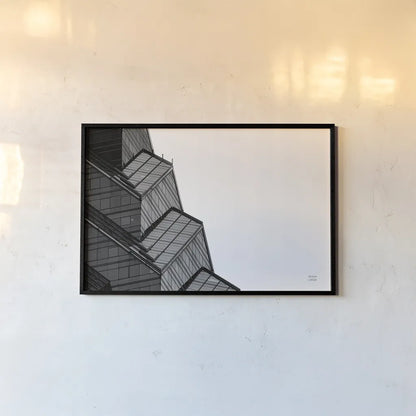 Philly View I by Nathan Larson. shown as a paper print in a black flame. Available as a archival giclee rolled canvas, fine art paper, or poster print. SKU 88601i.