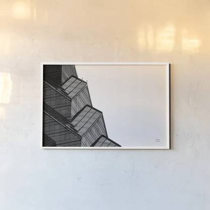 Philly View I by Nathan Larson. shown as a paper print in a white frame. Available as a archival giclee rolled canvas, fine art paper, or poster print. SKU 88601i.