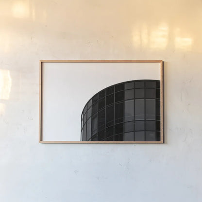 Philly View II by Nathan Larson. shown as a paper print in a natural frame. Available as a archival giclee rolled canvas, fine art paper, or poster print. SKU 88602i.