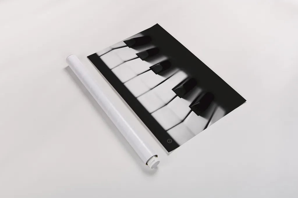 Piano Lounge I by Nathan Larson. shown as a rolled paper print. Available as archival giclee rolled canvas, fine art paper, or poster print. SKU 76310i.