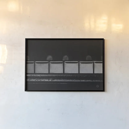 Piano Lounge V by Nathan Larson. shown as a paper print in a black flame. Available as a archival giclee rolled canvas, fine art paper, or poster print. SKU 76314i.