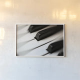 Piano Lounge VI by Nathan Larson. shown as a paper print in a white frame. Available as a archival giclee rolled canvas, fine art paper, or poster print. SKU 76315i.