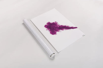 Pink Smoke by Nathan Larson. shown as a rolled paper print. Available as archival giclee rolled canvas, fine art paper, or poster print. SKU 82302h.