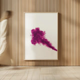 Pink Smoke by Nathan Larson. shown as over sized large wall art. Available as an archival giclee rolled canvas, fine art paper, or poster print. SKU 82302h.