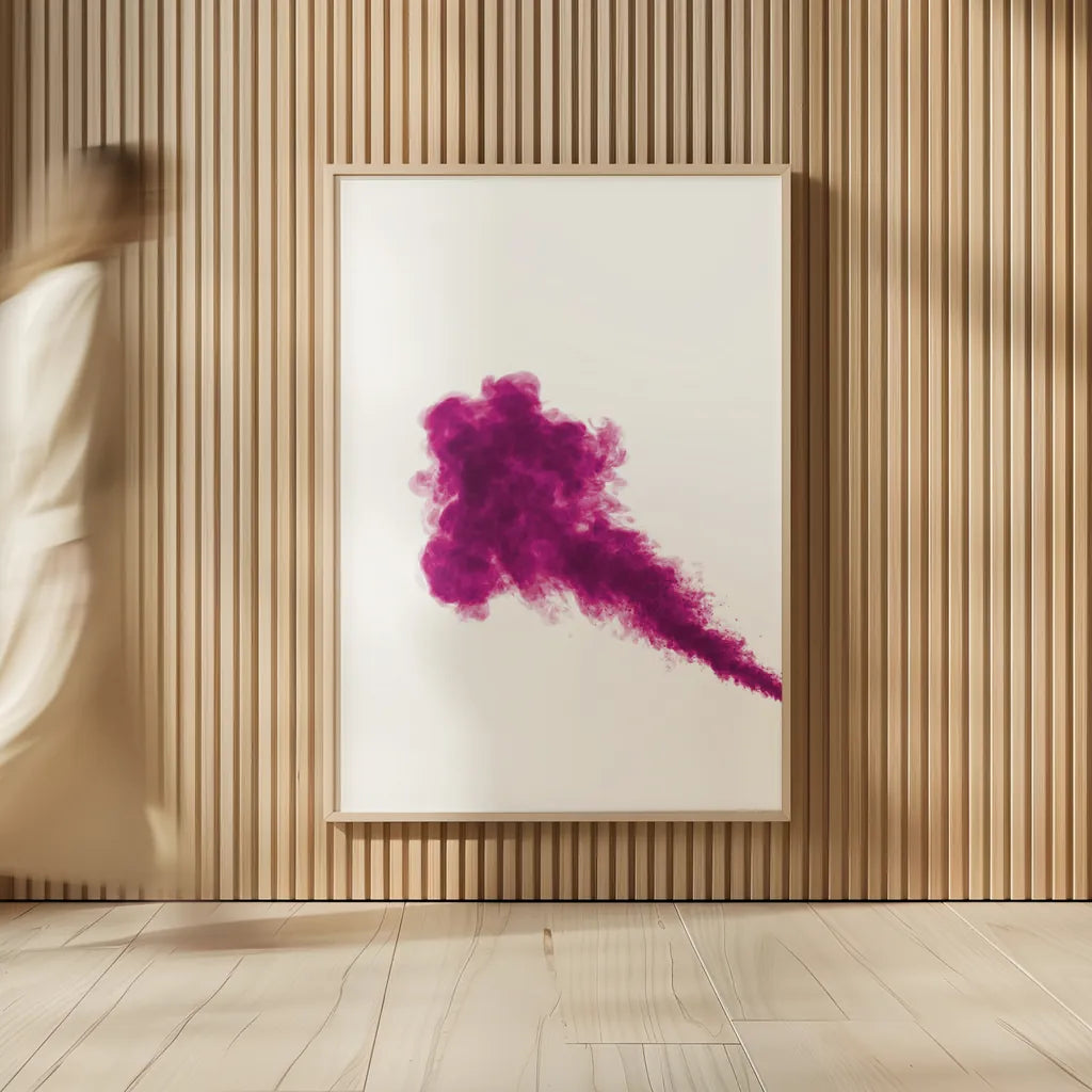 Pink Smoke by Nathan Larson. shown as over sized large wall art. Available as an archival giclee rolled canvas, fine art paper, or poster print. SKU 82302h.