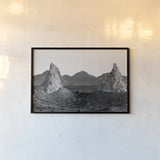 Pinnacle Gap by Nathan Larson. shown as a paper print in a black flame. Available as a archival giclee rolled canvas, fine art paper, or poster print. SKU 88887i.