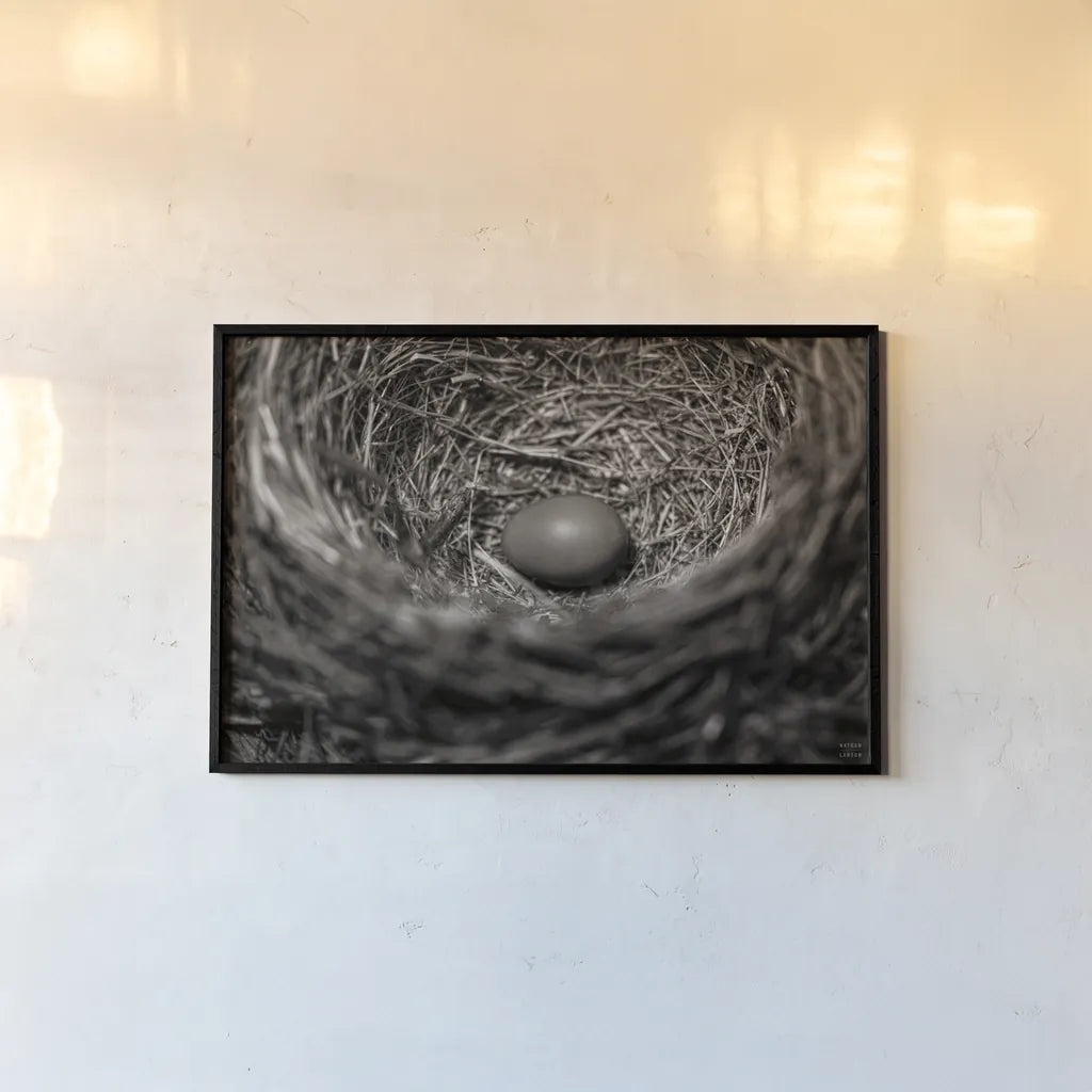 Preparing I by Nathan Larson. shown as a paper print in a black flame. Available as a archival giclee rolled canvas, fine art paper, or poster print. SKU 99781i.