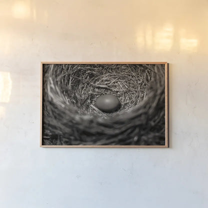 Preparing I by Nathan Larson. shown as a paper print in a natural frame. Available as a archival giclee rolled canvas, fine art paper, or poster print. SKU 99781i.