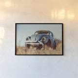 Punch Buggy by Nathan Larson. shown as a paper print in a black flame. Available as a archival giclee rolled canvas, fine art paper, or poster print. SKU 103999i.