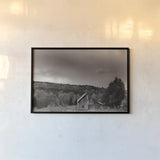 Rainbow Sunset Sepia by Nathan Larson. shown as a paper print in a black flame. Available as a archival giclee rolled canvas, fine art paper, or poster print. SKU 86416i.