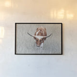 Rainy Pasture II by Nathan Larson. shown as a paper print in a black flame. Available as a archival giclee rolled canvas, fine art paper, or poster print. SKU 99210i.
