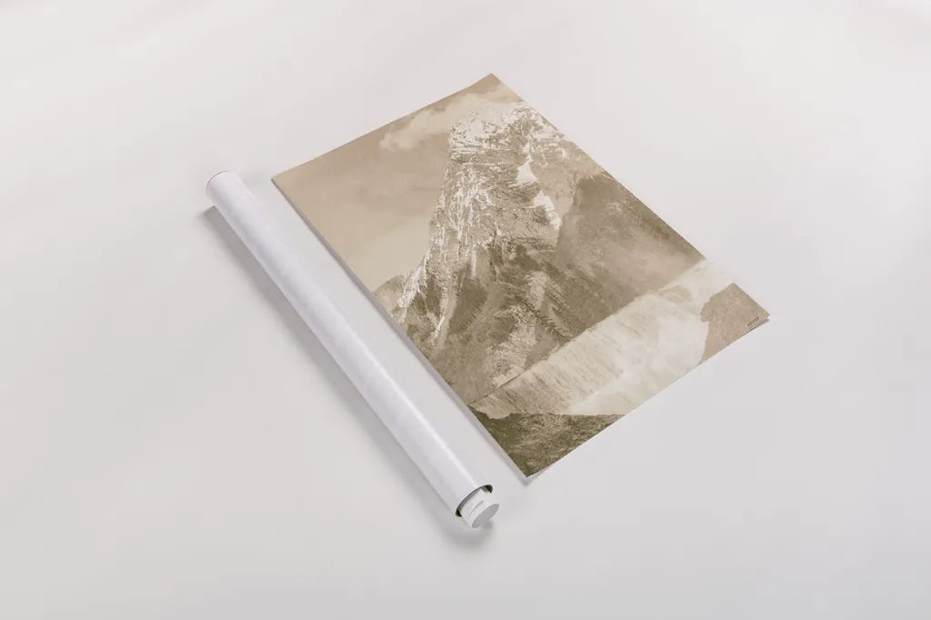 Remember the Mountain by Nathan Larson. shown as a rolled paper print. Available as archival giclee rolled canvas, fine art paper, or poster print. SKU 84247h.