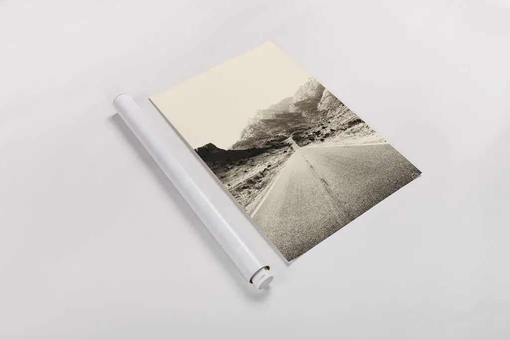 Road to Old West by Nathan Larson. shown as a rolled paper print. Available as archival giclee rolled canvas, fine art paper, or poster print. SKU 72028h.