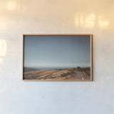 Road to the Lost Coast by Nathan Larson. shown as a paper print in a natural frame. Available as a archival giclee rolled canvas, fine art paper, or poster print. SKU 88487i.