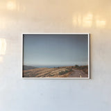 Road to the Lost Coast by Nathan Larson. shown as a paper print in a white frame. Available as a archival giclee rolled canvas, fine art paper, or poster print. SKU 88487i.
