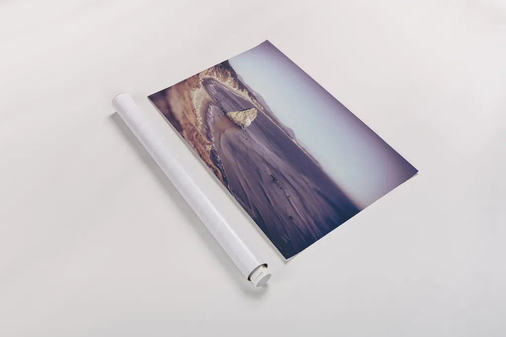 Rock Coast by Nathan Larson. shown as a rolled paper print. Available as archival giclee rolled canvas, fine art paper, or poster print. SKU 90184i.