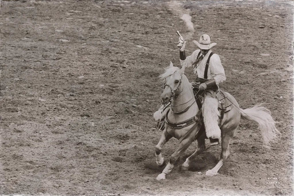 Rodeo I Sepia by Nathan Larson. SKU 82723i. Archival Giclee Fine art print for wall decor.
