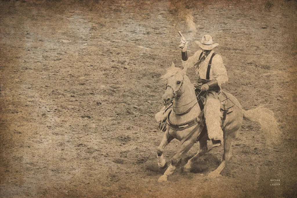 Rodeo I Sepia Vintage by Nathan Larson. SKU 91324i. Archival Giclee Fine art print for wall decor.