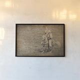 Rodeo I Sepia Vintage by Nathan Larson. shown as a paper print in a black flame. Available as a archival giclee rolled canvas, fine art paper, or poster print. SKU 91324i.