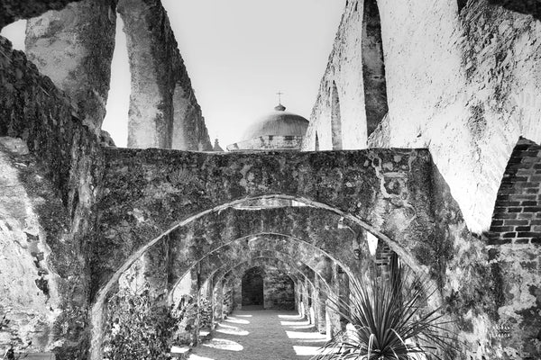 San Antonio Mission II by Nathan Larson. SKU 102781i. Archival Giclee Fine art print for wall decor.