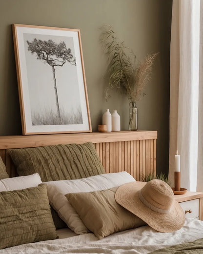 Secluded I by Nathan Larson. shown as a paper print in a natural frame. Available as a archival giclee rolled canvas, fine art paper, or poster print. SKU 101663h.