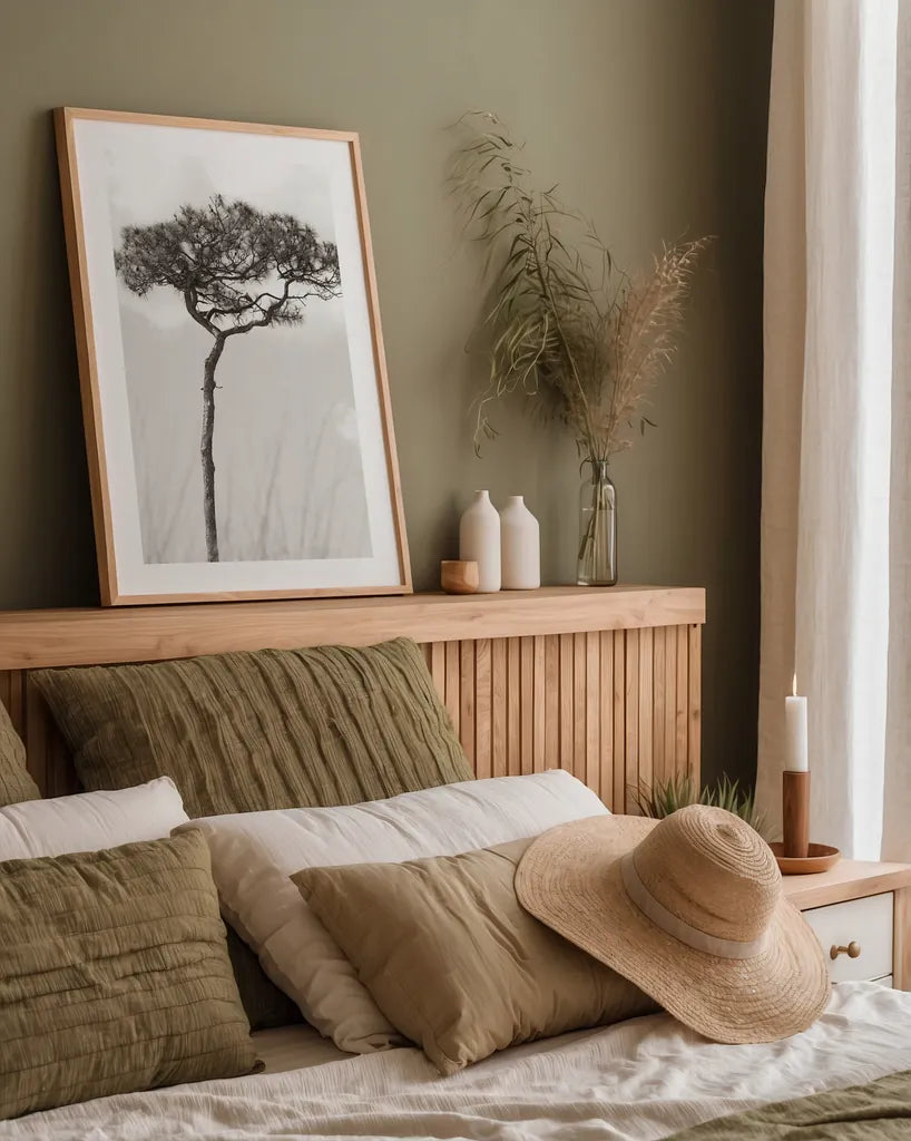 Secluded II by Nathan Larson. shown as a paper print in a natural frame. Available as a archival giclee rolled canvas, fine art paper, or poster print. SKU 101664h.