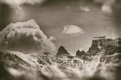 Sepia Peaks by Nathan Larson. SKU 81191i. Archival Giclee Fine art print for wall decor.