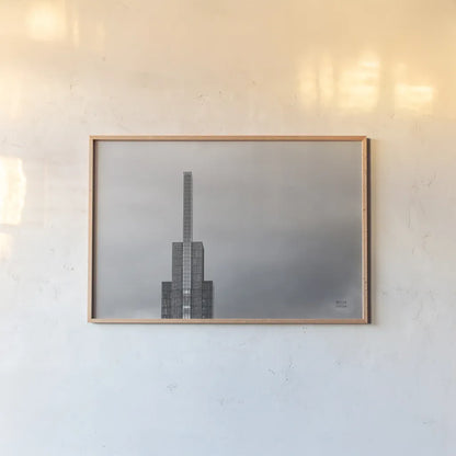 Sky High by Nathan Larson. shown as a paper print in a natural frame. Available as a archival giclee rolled canvas, fine art paper, or poster print. SKU 88469i.