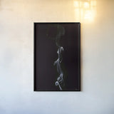 Smoke III by Nathan Larson. shown as a paper print in a black flame. Available as a archival giclee rolled canvas, fine art paper, or poster print. SKU 77337h.