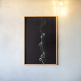 Smoke III by Nathan Larson. shown as a paper print in a natural frame. Available as a archival giclee rolled canvas, fine art paper, or poster print. SKU 77337h.
