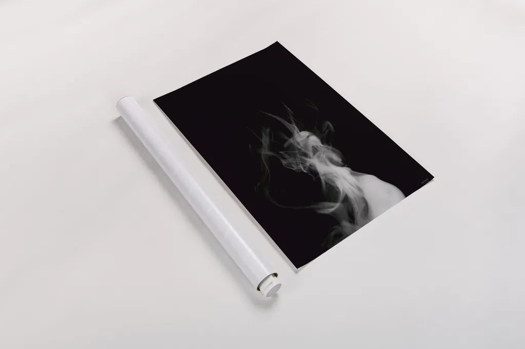 Smoke IV by Nathan Larson. shown as a rolled paper print. Available as archival giclee rolled canvas, fine art paper, or poster print. SKU 77338h.