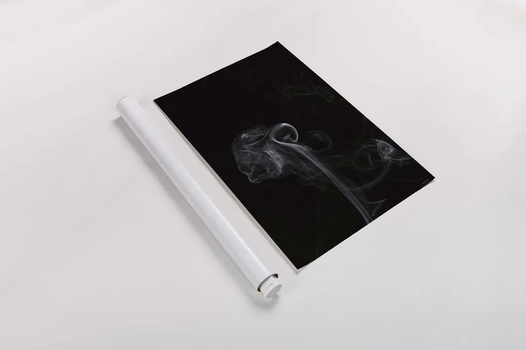 Smoke V by Nathan Larson. shown as a rolled paper print. Available as archival giclee rolled canvas, fine art paper, or poster print. SKU 77339h.