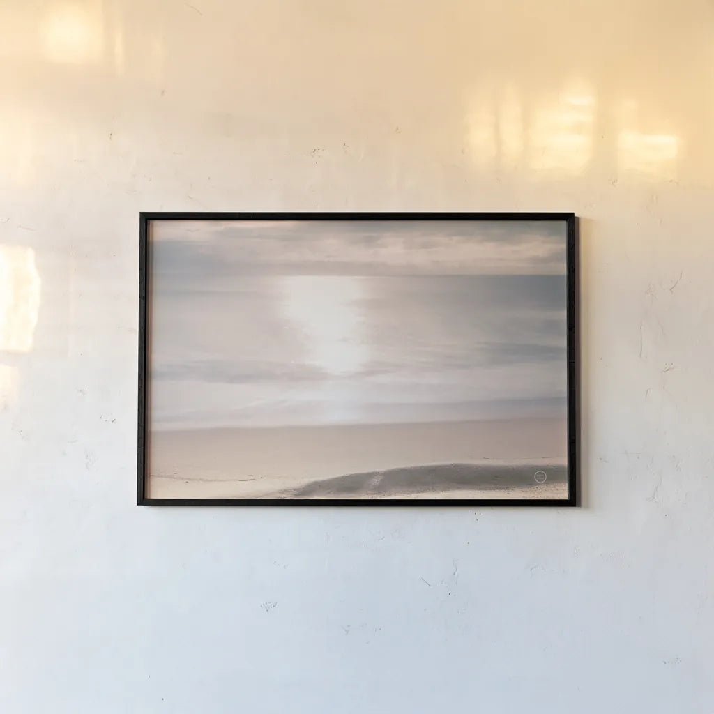 Smooth Waters by Nathan Larson. shown as a paper print in a black flame. Available as a archival giclee rolled canvas, fine art paper, or poster print. SKU 71380i.