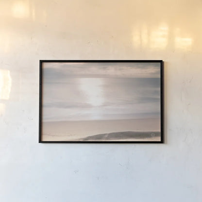 Smooth Waters by Nathan Larson. shown as a paper print in a black flame. Available as a archival giclee rolled canvas, fine art paper, or poster print. SKU 71380i.