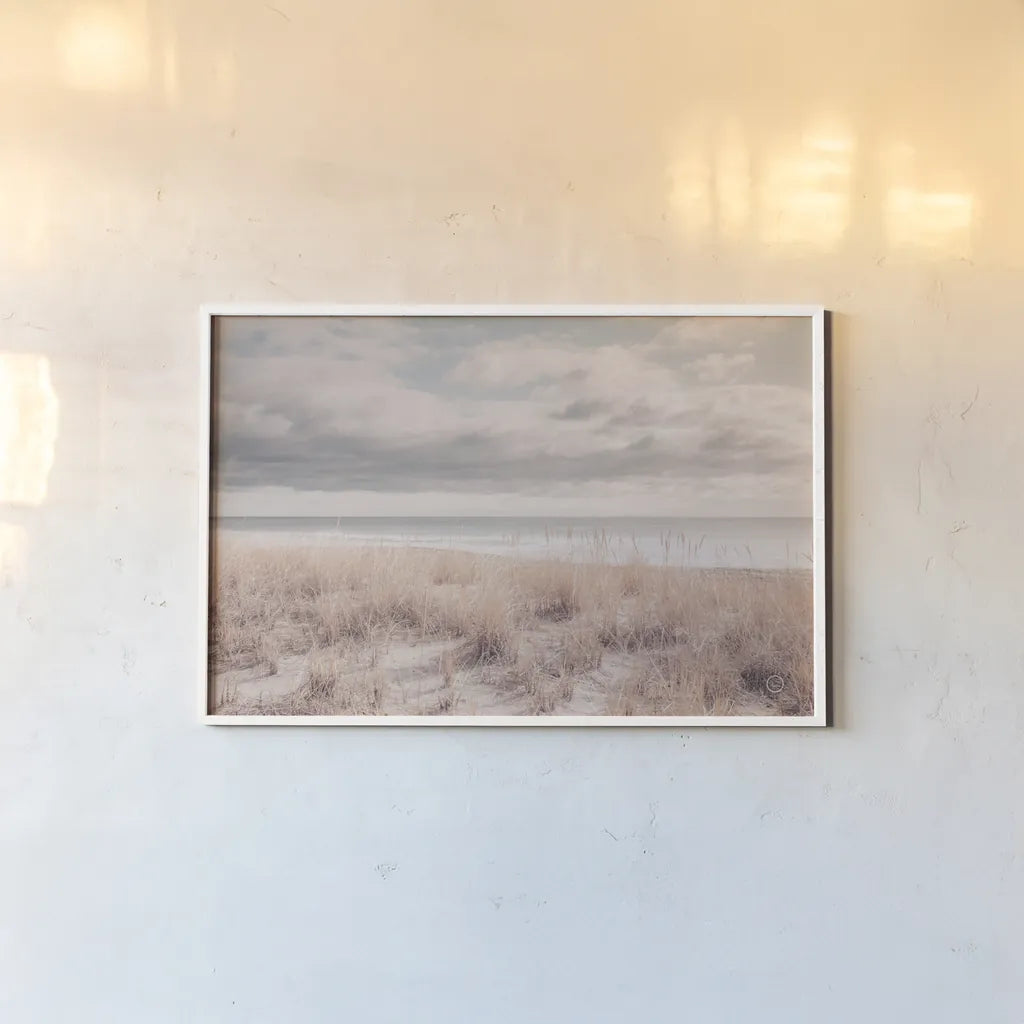 Soft Oceans by Nathan Larson. shown as a paper print in a white frame. Available as a archival giclee rolled canvas, fine art paper, or poster print. SKU 71378i.
