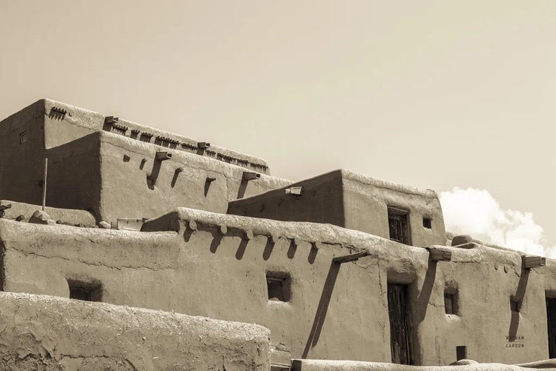 Southwest Adobe by Nathan Larson. SKU 77274i. Archival Giclee Fine art print for wall decor.