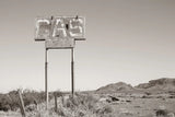 Southwest Gas Station by Nathan Larson. SKU 83391i. Archival Giclee Fine art print for wall decor.